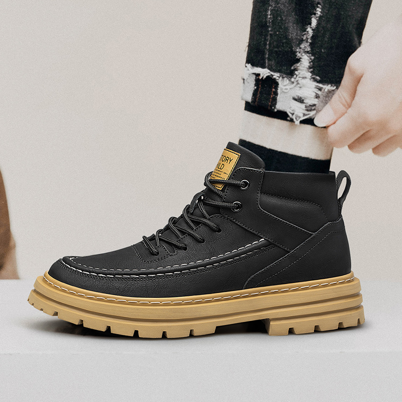 Men'S Shoes Water Resistant - أحذية رجالية لزيادة الطول، نعل سميك