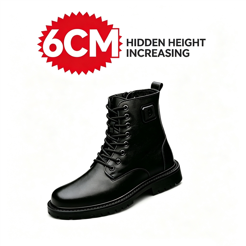 Men'S Shoes With Height Increase - أحذية رجالية جلدية لزيادة الطول 6