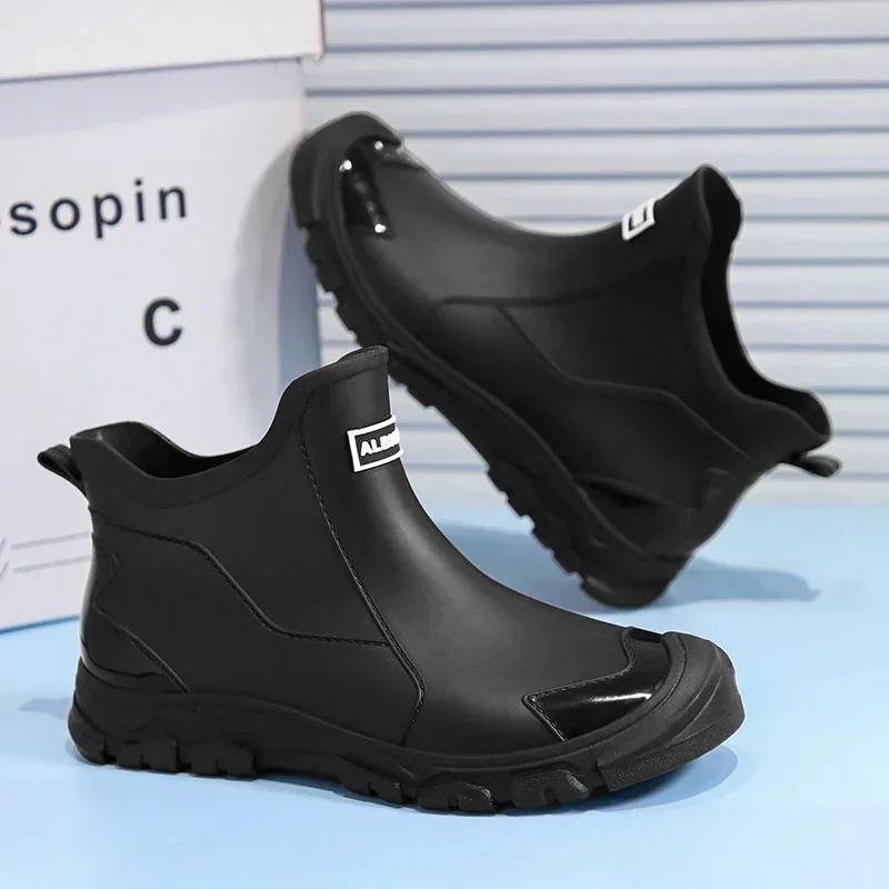 Men'S Shoes Water Resistant - أحذية مطر قصيرة للرجال، عصرية وخفيفة