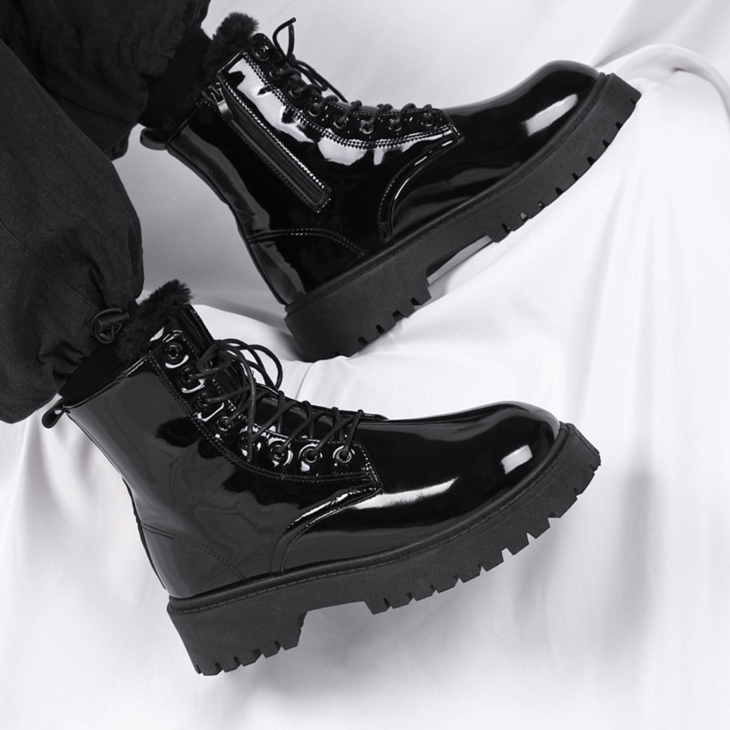 أحذية رجالية دافئة مبطنة بالفر - مراجعة Men'S Shoes Hoka Sale وسعره
